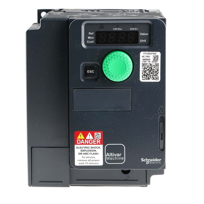 Schneider Electric Variable Speed Drive, 0.75 kW, 3 Phase, 400 V ac, 3.6 A, ATV320 Series