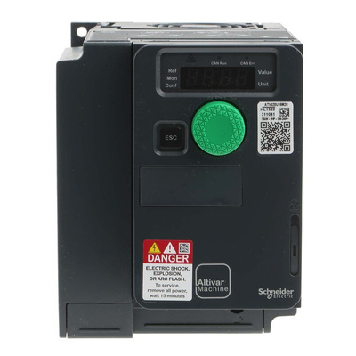 Schneider Electric Variable Speed Drive, 1.5 kW, 1 Phase, 230 V ac, 17.8 A @ 200 V ac, ATV320 Series