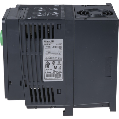 Schneider Electric Variable Speed Drive, 1.5 kW, 3 Phase, 400 V ac, 6.4 A, ATV32 Series