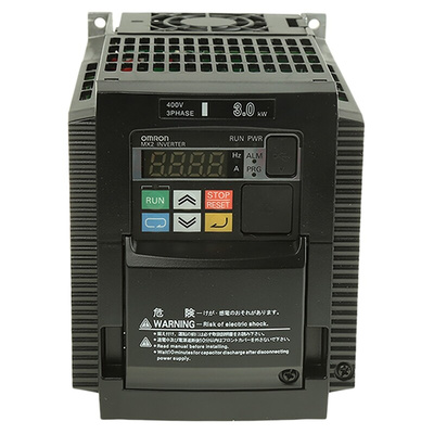 Omron Inverter Drive, 3 kW, 3 Phase, 400 V ac, 7.2 A, 3G3MX2 Series