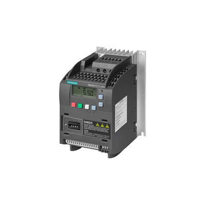 Siemens Inverter Drive, 0.55 kW, 3 Phase, 380 → 480 V ac, 1.7 A, SINAMICS V20 Series