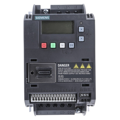 Siemens Inverter Drive, 0.75 kW, 3 Phase, 400 V ac, 2.2 A, SINAMICS V20 Series