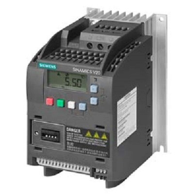 Siemens Inverter Drive, 2.2 kW, 3 Phase, 400 V ac, 4.8 A, 5.6 A, SINAMICS V20 Series