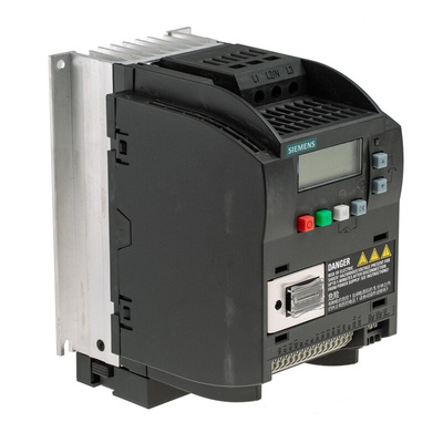 Siemens Inverter Drive, 2.2 kW, 3 Phase, 400 V ac, 4.8 A, 5.6 A, SINAMICS V20 Series