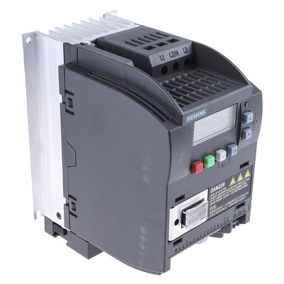 Siemens Inverter Drive, 1.5 kW, 3 Phase, 400 V ac, 4.1 A, SINAMICS V20 Series