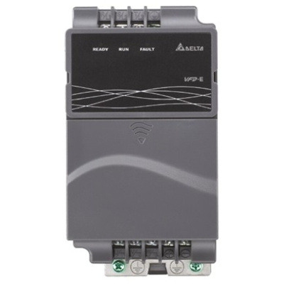 Delta Electronics Inverter Drive, 0.4 kW, 1 Phase, 230 V ac, 2.7 A, 6.5 A, VFD-E Series