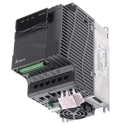 Delta Electronics Inverter Drive, 1.5 kW, 1 Phase, 230 V ac, 9 A, 15.7 A, VFD-E Series