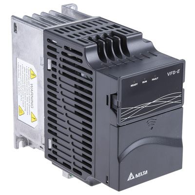 Delta Electronics Inverter Drive, 0.75 kW, 1 Phase, 230 V ac, 5.1 A, 9.7 A, VFD-E Series