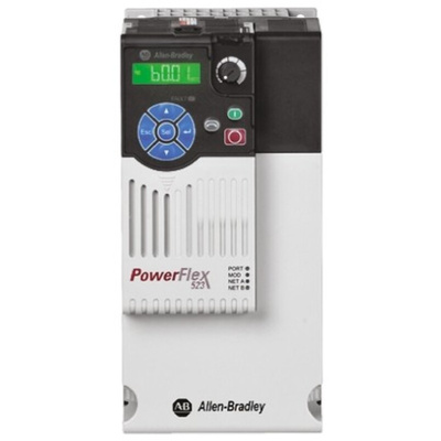 Allen Bradley Inverter Drive, 5.5 kW, 3 Phase, 400 V ac, 13 A, PowerFlex 523 Series