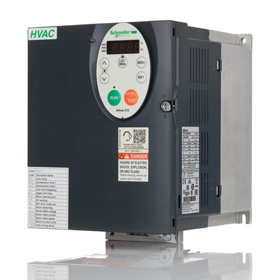 Schneider Electric Inverter Drive, 4 kW, 3 Phase, 400 V ac, 9.1 A, ATV 212 Series