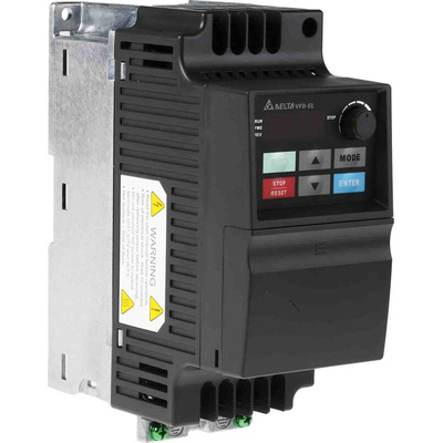 Delta Electronics Inverter Drive, 0.4 kW, 3 Phase, 400 V ac, 1.8 A, VFD-EL Series