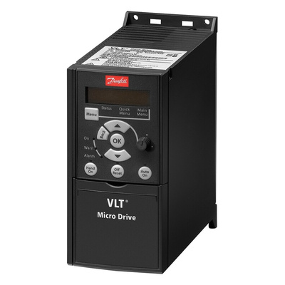 Danfoss Inverter Drive, 1.5 kW, 3 Phase, 230 V ac, 6.8 A, VLT FC51 Series