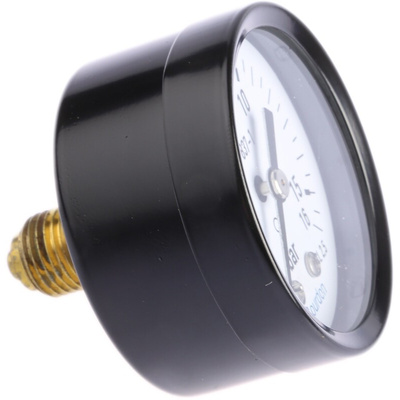 Bourdon Analogue Pressure Gauge 16bar Back Entry, MAT2-F20.B24, 0bar min.