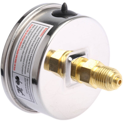 Bourdon Analogue Pressure Gauge 6bar Back Entry, MIT3-F22.B20, 0bar min.