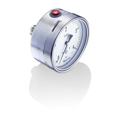 Bourdon Analogue Pressure Gauge 2.5bar Back Entry, MEX5F30B18, 0bar min.