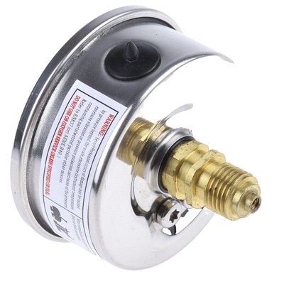 Bourdon G 1/4 Analogue Pressure Gauge 250bar Back Entry, MIT3F22B35, UKAS, 0bar min.