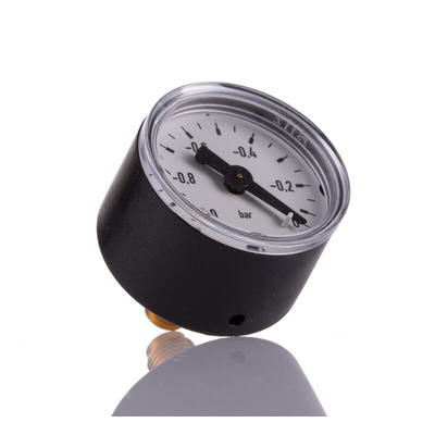 Norgren G 1/8 Analogue Pressure Gauge -1bar Back Entry, M/58080, 0bar min.