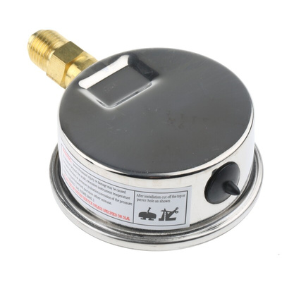 Bourdon G 1/4 Analogue Pressure Gauge 1bar Bottom Entry, MIT3-D22.B15, 0bar min.