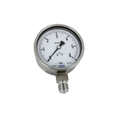 WIKA G 1/2 Analogue Pressure Gauge 6bar Bottom Entry, 9050205, 0bar min., 232.50