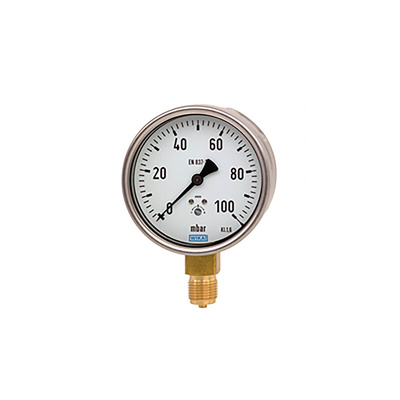 WIKA NPT 1/2 Analogue Pressure Gauge 0.6bar Bottom Entry, 9877771, 0bar min., 612.20