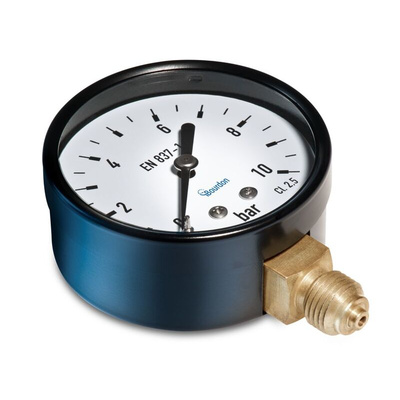Bourdon G 1/4 Analogue Pressure Gauge 16bar Bottom Entry, MAT3-D20.B24, 0bar min.