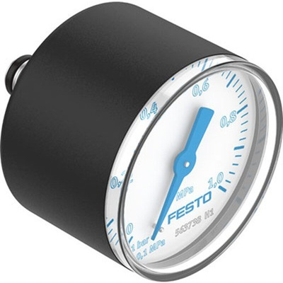 Festo 10 mmin Pressure Gauge 10bar, PAGN-40-1M-P10, 0bar min.