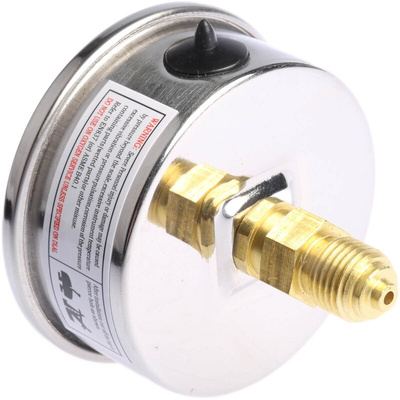 Bourdon Analogue Pressure Gauge 1bar Back Entry, MIT3-F22.B15, 0bar min.
