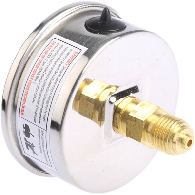 Bourdon Analogue Pressure Gauge 10bar Back Entry, MIT3-F22.B22, 0bar min.