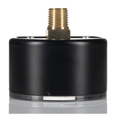 WIKA G 1/4 Analogue Pressure Gauge 0bar Back Entry, 9850554, -0.16bar min., 611.10
