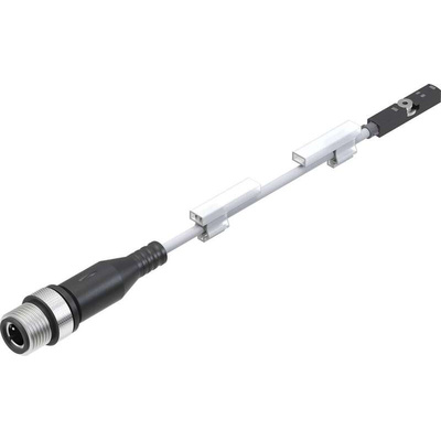 Festo Magneto Resistive Pneumatic Position Detector, IP65, IP68, IP69K, 24V dc, NO Operation, SMT-8, with LED