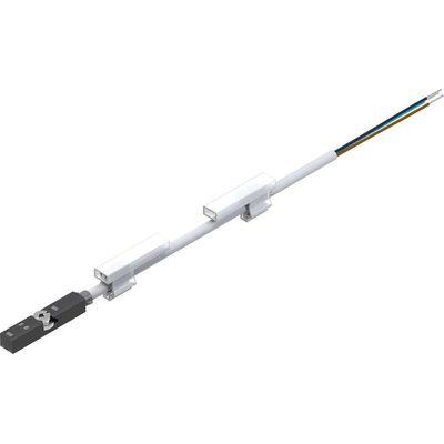 Festo Magneto Resistive Pneumatic Position Detector, IP65, IP68, IP69K, 24V dc, NO Operation, SMT-8, with LED