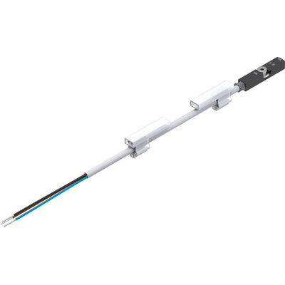 Festo Magneto Resistive Pneumatic Position Detector, IP65, IP68, IP69K, 24V dc, NO Operation, SMT-8, with LED