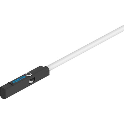 Festo Proximity Sensor Pneumatic Position Detector, IP65, IP68, 30V dc, NPN Operation, SMT-10M, with LED indicator,
