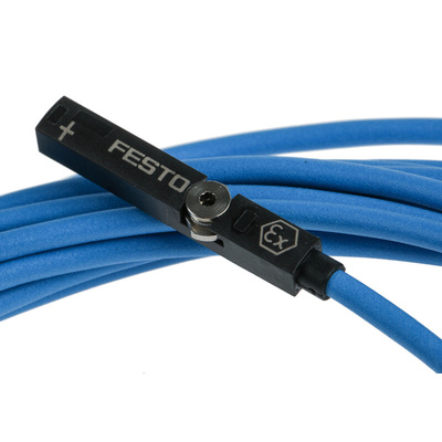 Festo Electronic Proximity Sensor Pneumatic Position Detector, IP65, IP68, 18V dc, SDBT-MS, with LED indicator, 579071