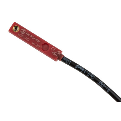 Norgren NPN Solid State Pneumatic Cylinder & Actuator Switch, M/50/EAP Series, 10 → 30V dc, with LED indicator