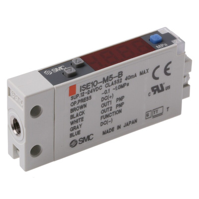 SMC Pressure Sensor, IP40 1 MPa