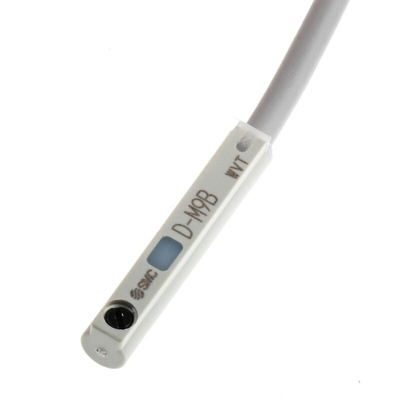SMC Solid State Pneumatic Sensor, IP67, 24V dc, D-M9, with LED indicator