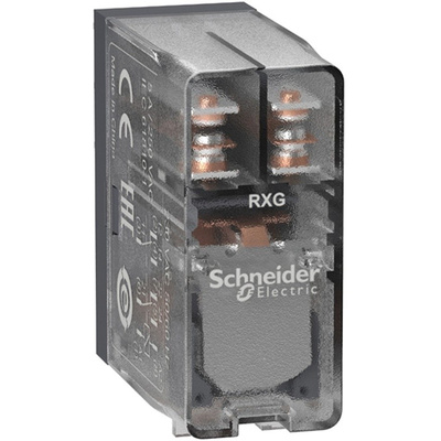 Schneider Electric, 24V ac Coil Non-Latching Relay DPDT, 5A Switching Current Plug In