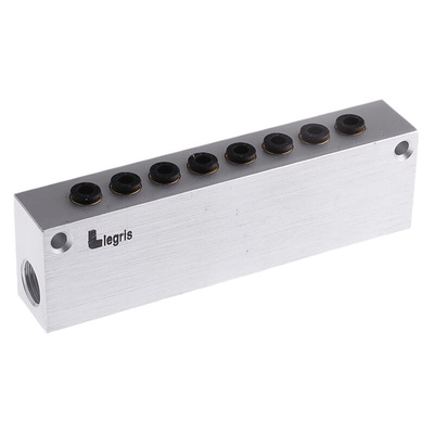 Legris 3310 series 8 station G 1/4 Manifold