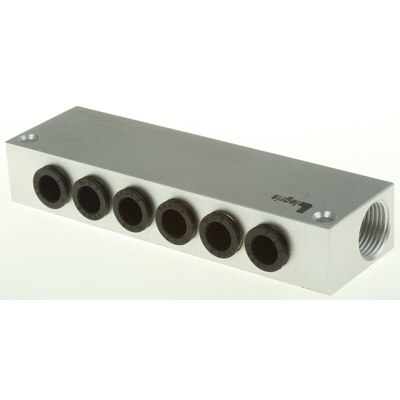 Legris 3310 series 6 station G 3/8 Manifold