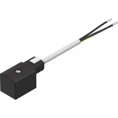 Festo Plug and Cable, KMF Series, For Use With MFHE Series Solenoid Valve
