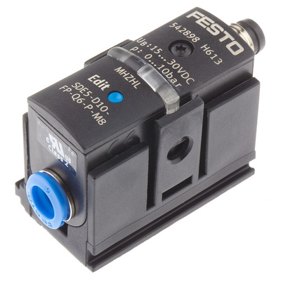 Festo Pressure Sensor, 12 to 24V dc, IP40 10bar
