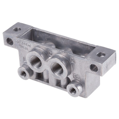 Festo NAS series 5 station G 1/8, Metric M5 Sub Base for use with VSVA Solenoid Valves