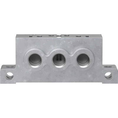 Festo NAS series 5 station G 1/8, Metric M5 Sub Base for use with VSVA Solenoid Valves