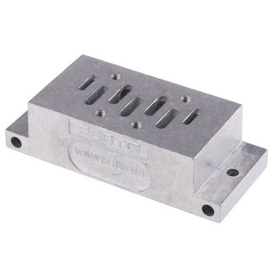 Festo NAU series 5 station G 1/4, G 1/8 Sub Base for use with MFH Solenoid Valves