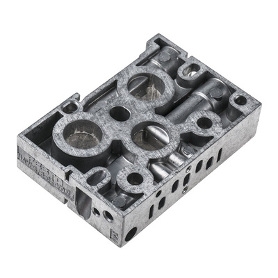 Festo NAW series 2 station G 1/8 Sub Base for use with Solenoid Valves, VSPA Pneumatic Valves