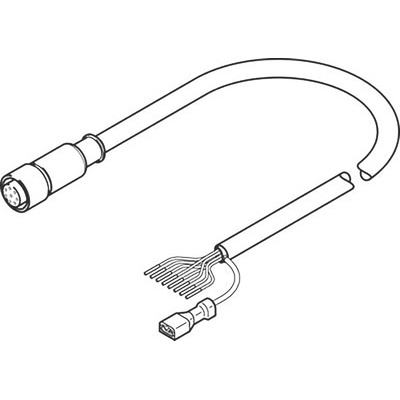 Festo Cable, NEBM Series, For Use With CMMS-ST Motor Controller