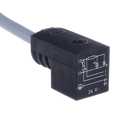 Festo Cable, KMEB-1 Series, For Use With Valves with EB Solenoid Coil