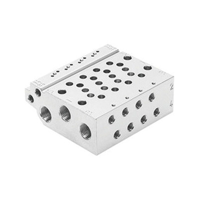 Festo VABM series 8 station G 1/4 Manifold Base for use with VUVG-B Series Sub-Base Valves