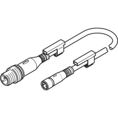 Festo Connector, NEBU-M8G3-K-0.5-M12G3 Series